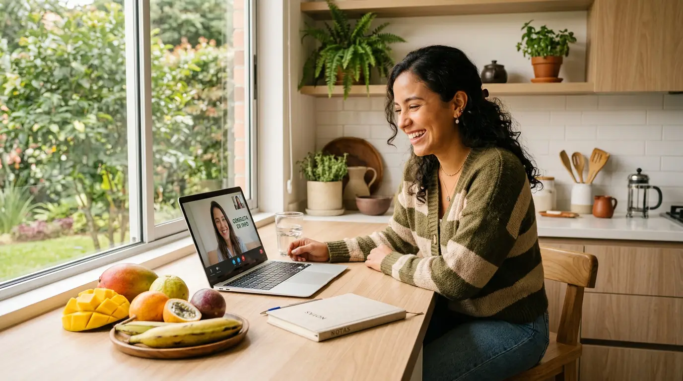 Consulta con nutricionista online en Colombia desde casa